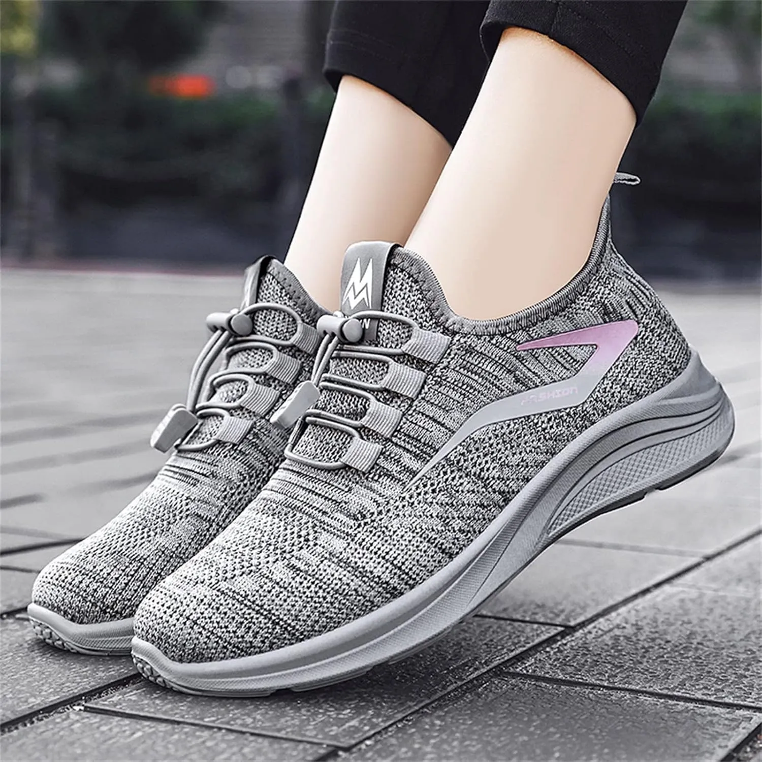 Orthopedic Shoes for Women Running Walking Fashion Strappy Volleyball Canvas Mesh Knit Sneakers Low Top Simple Wedge Shoes