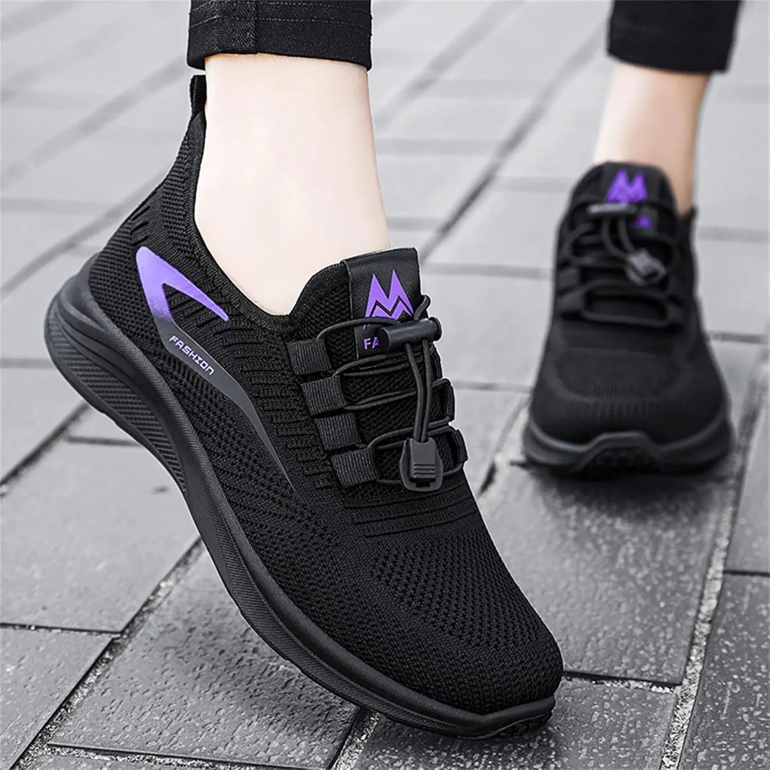Orthopedic Shoes for Women Running Walking Fashion Strappy Volleyball Shoe Canvas Mesh Knit Low Top Casual Shoes