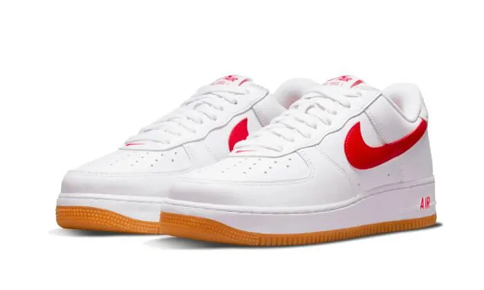 Waterproof Material asphalt running footwear Air Force 1 Low ??7 Color of the Month University Red Gum