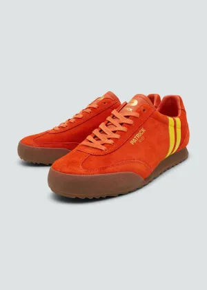 Patrick Rio Suede Trainers Orange/Yellow