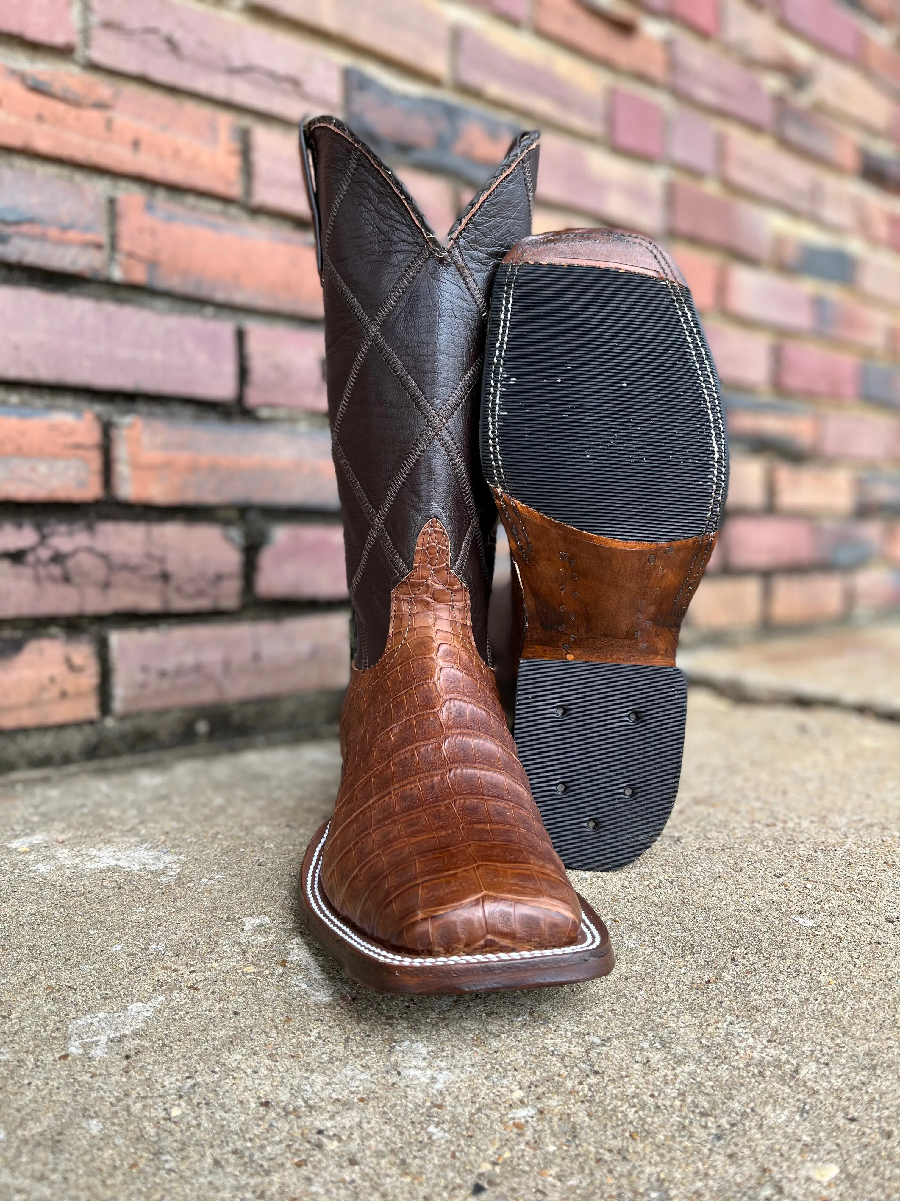 PATTON'S ANDERSON BEAN EXCLUSIVE "THE HARVEY" POST OAK CAIMAN BELLY