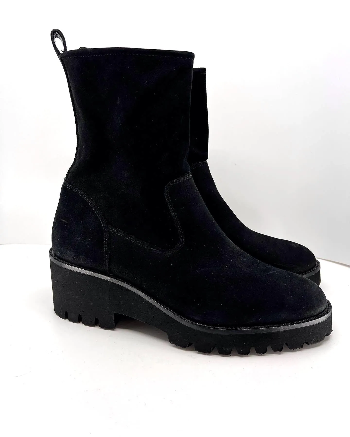 PAUL GREEN NEWBURY SUEDE WEDGE BOOTIES