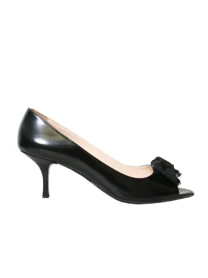 Peep-Toe Bow Pumps