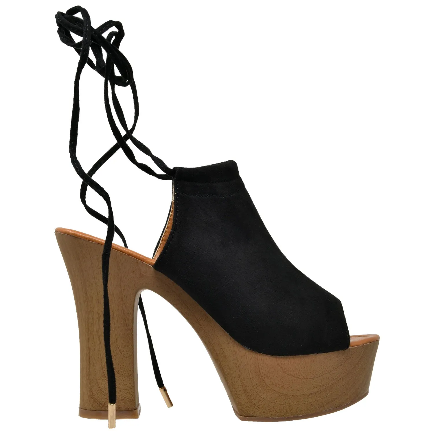 Peep Toe High Heel Platform Sandal