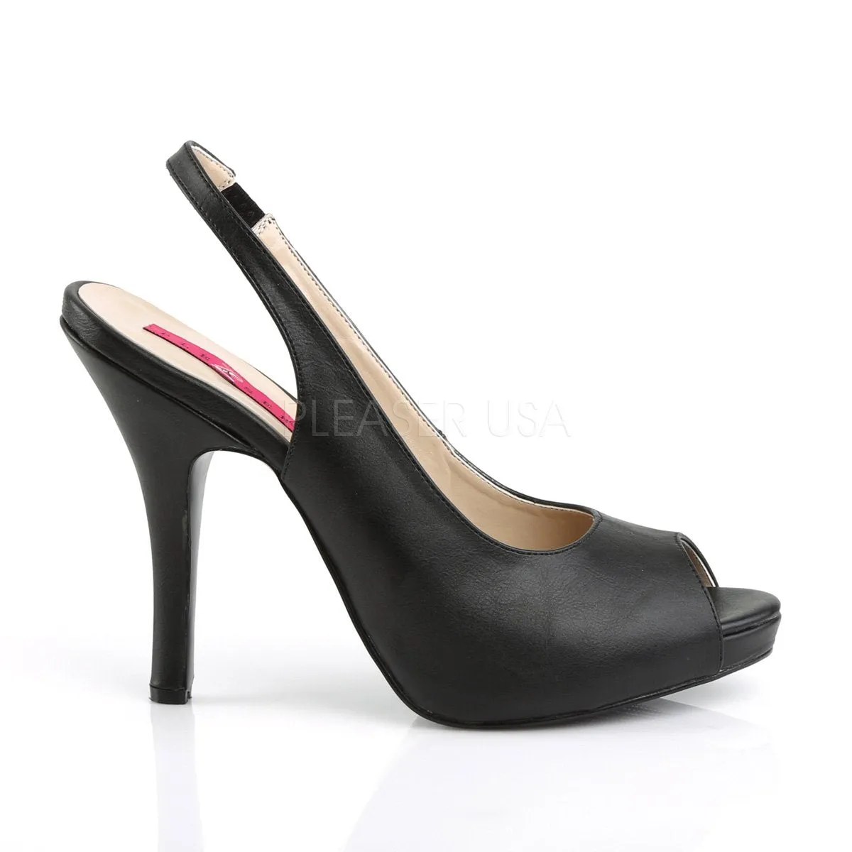 Peep Toe Slingback Sandal with 5-inch Spike Heel 3-colors EVE-04