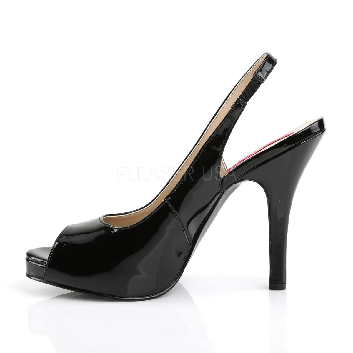 Peep Toe Slingback Sandal with 5-inch Spike Heel 3-colors EVE-04
