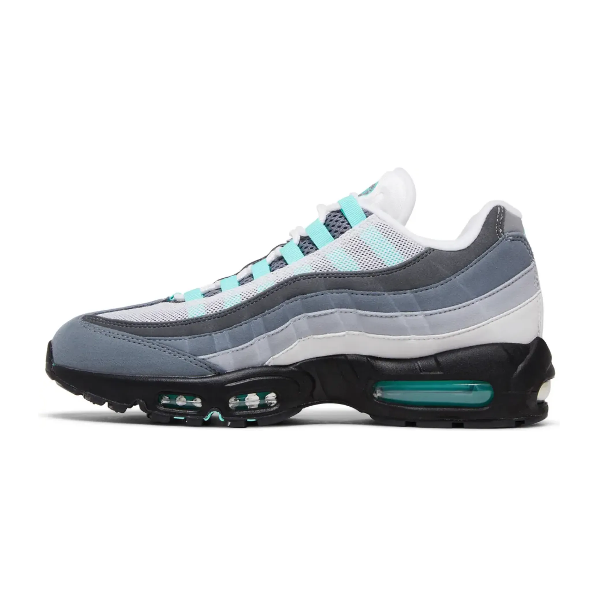 running during sunrise Nike Air Max 95 Hyper Turquoise