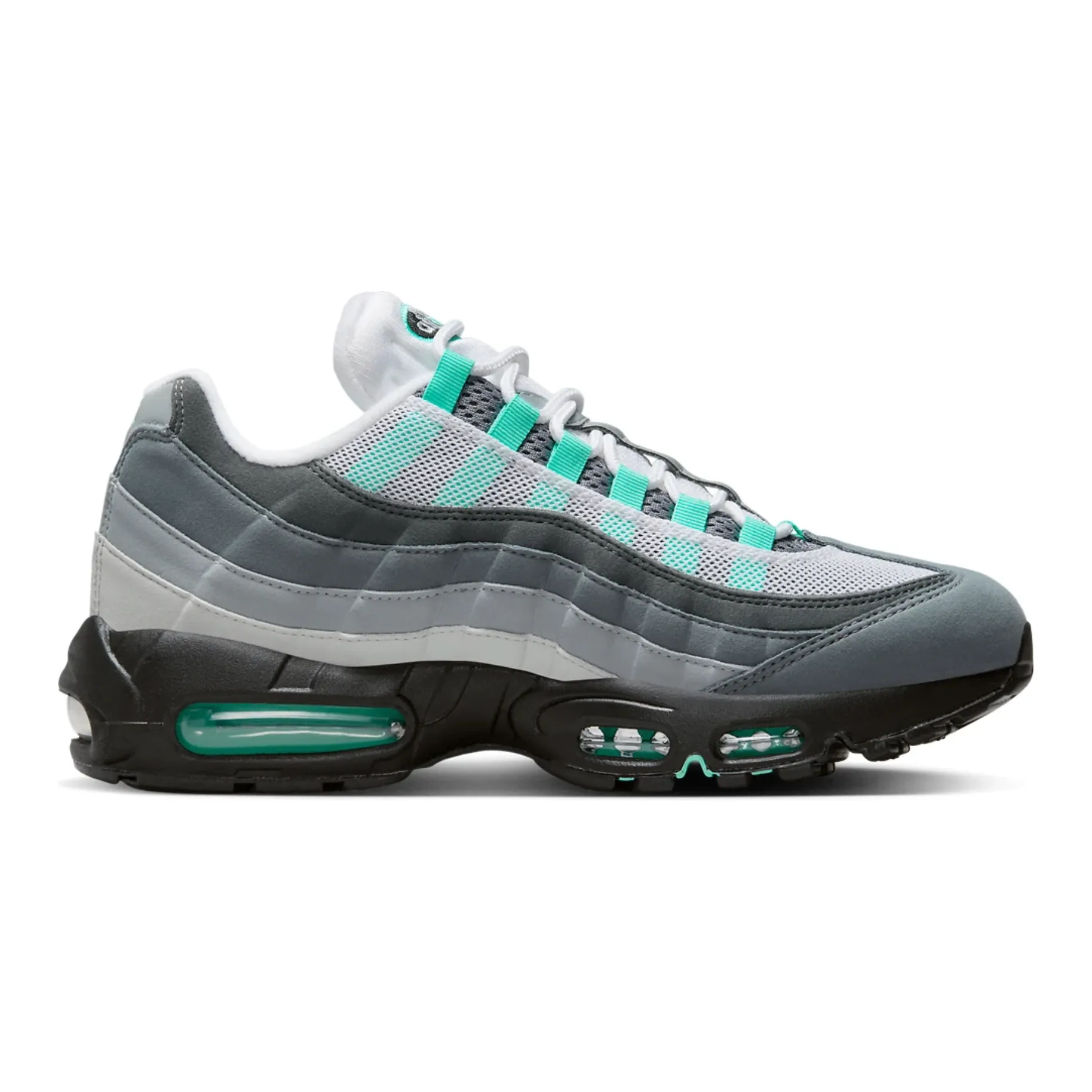 form - fitting running gear mesh - upper - material - breathability shoes Nike Air Max 95 Hyper Turquoise