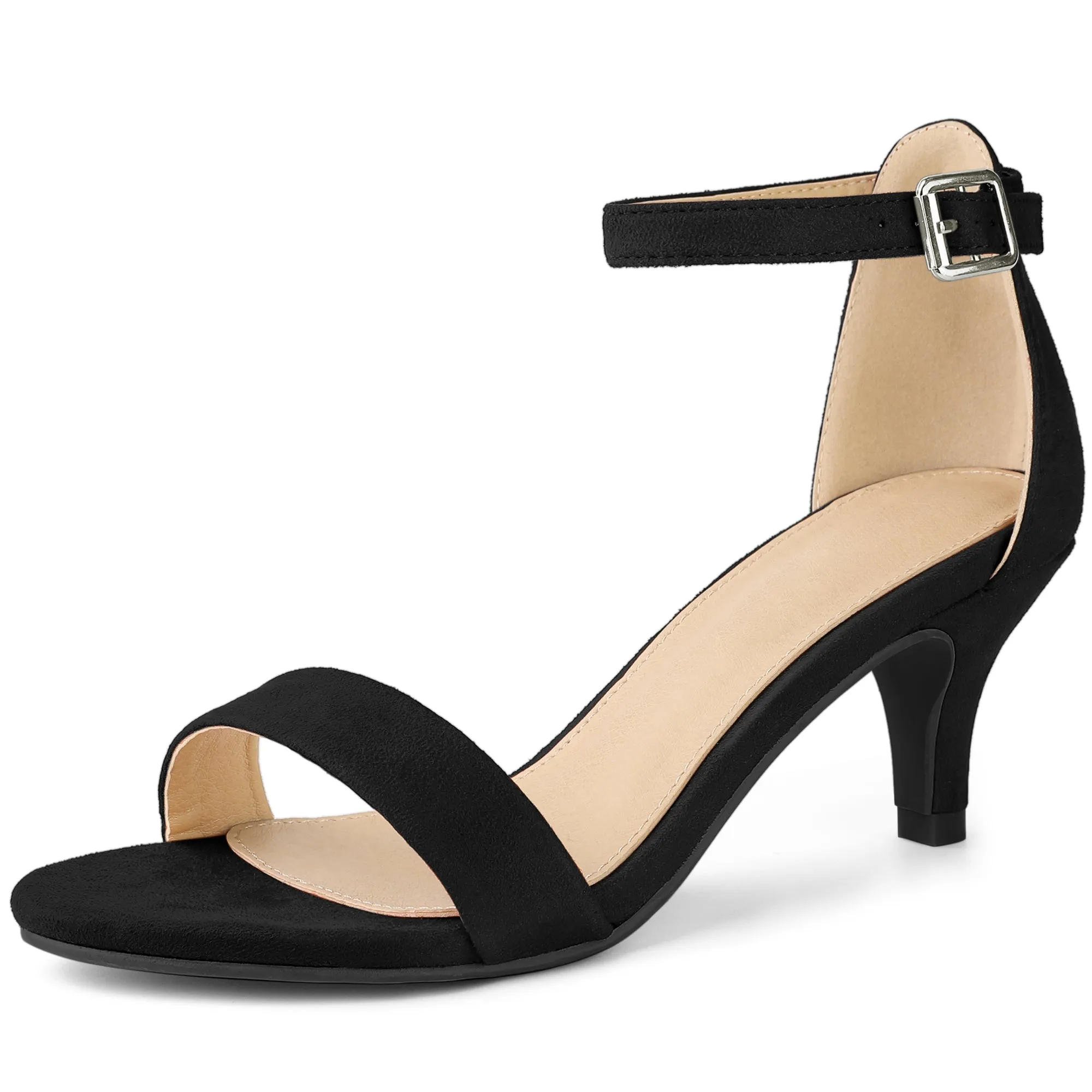 Perphy Open Toe Ankle Strap Kitten Heels Sandals