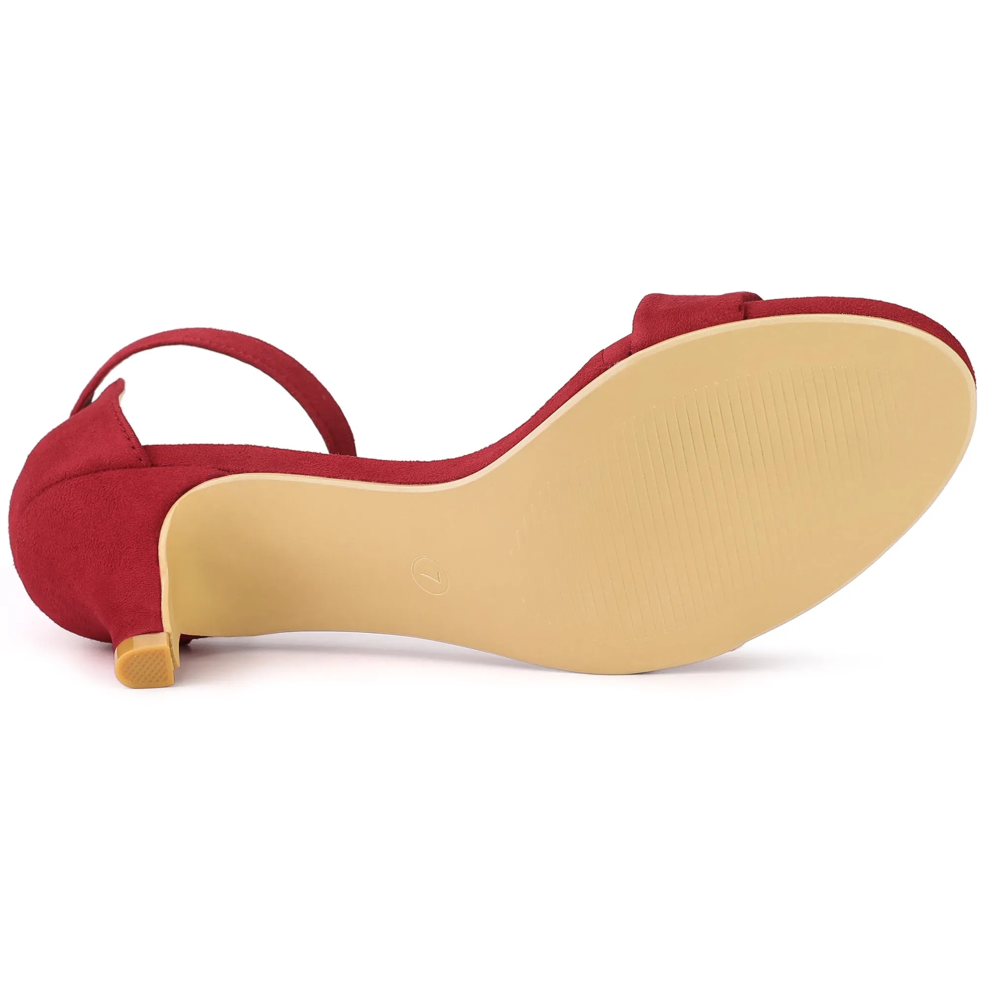 Perphy Open Toe Ankle Strap Kitten Heels Sandals