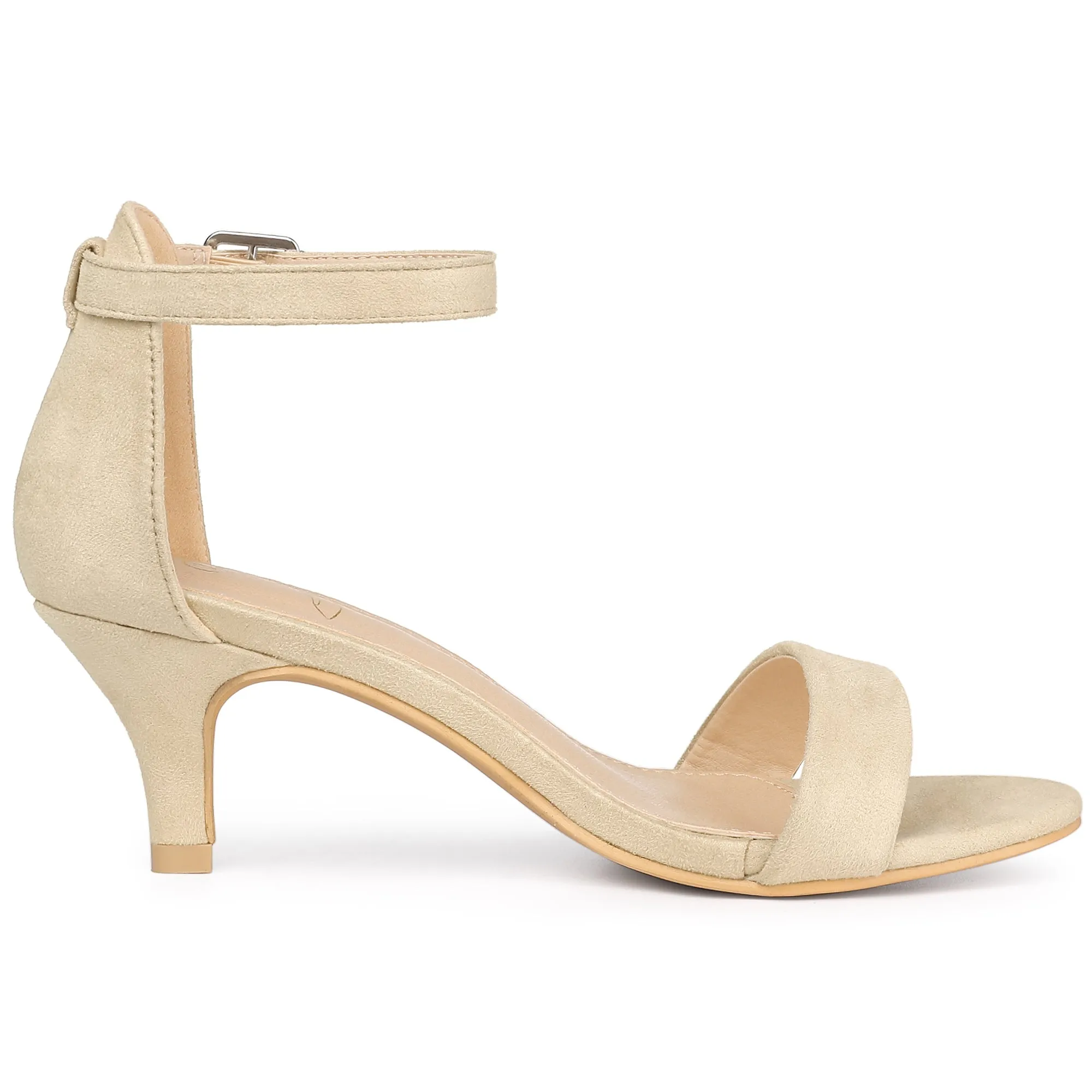 Perphy Open Toe Ankle Strap Kitten Heels Sandals