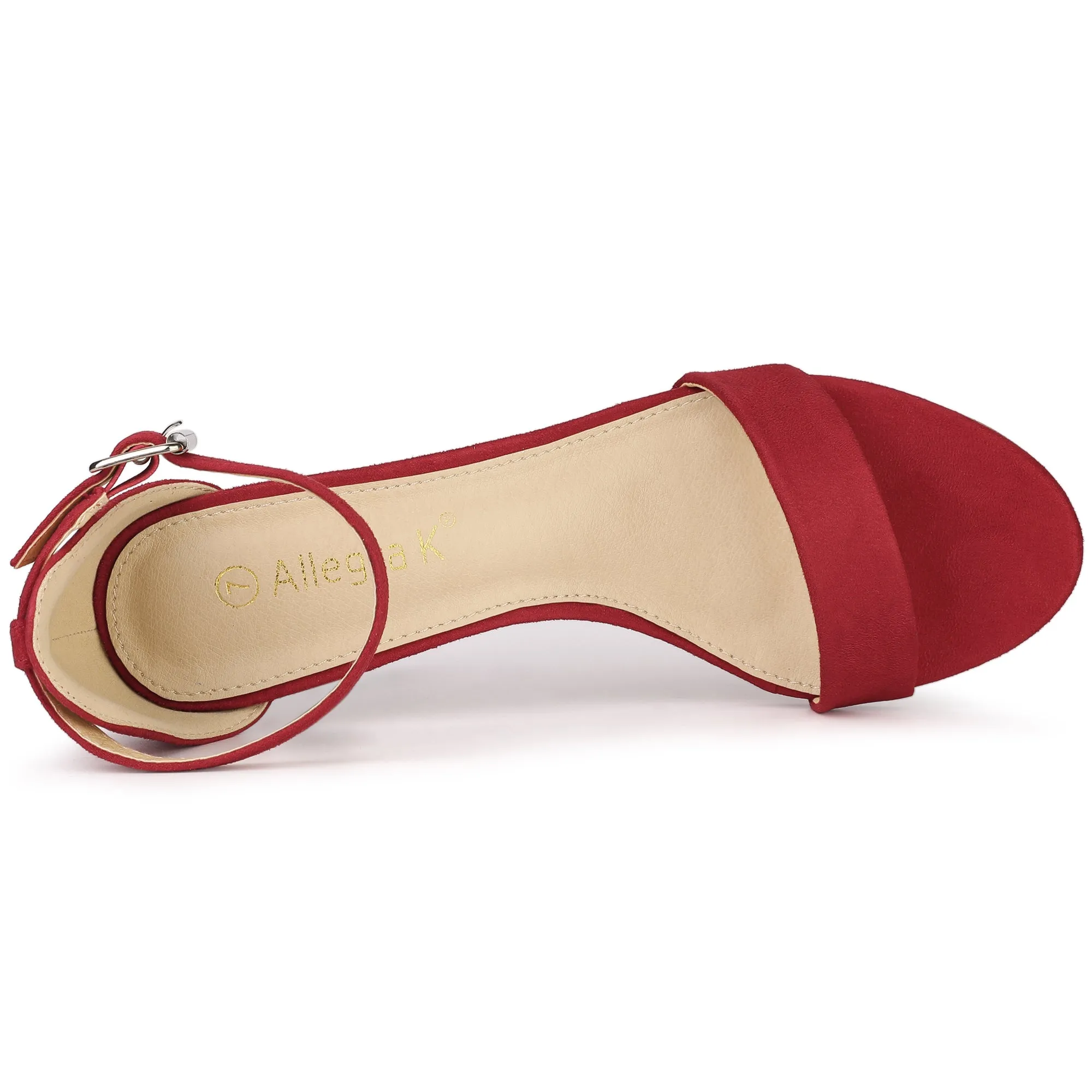 Perphy Open Toe Ankle Strap Kitten Heels Sandals
