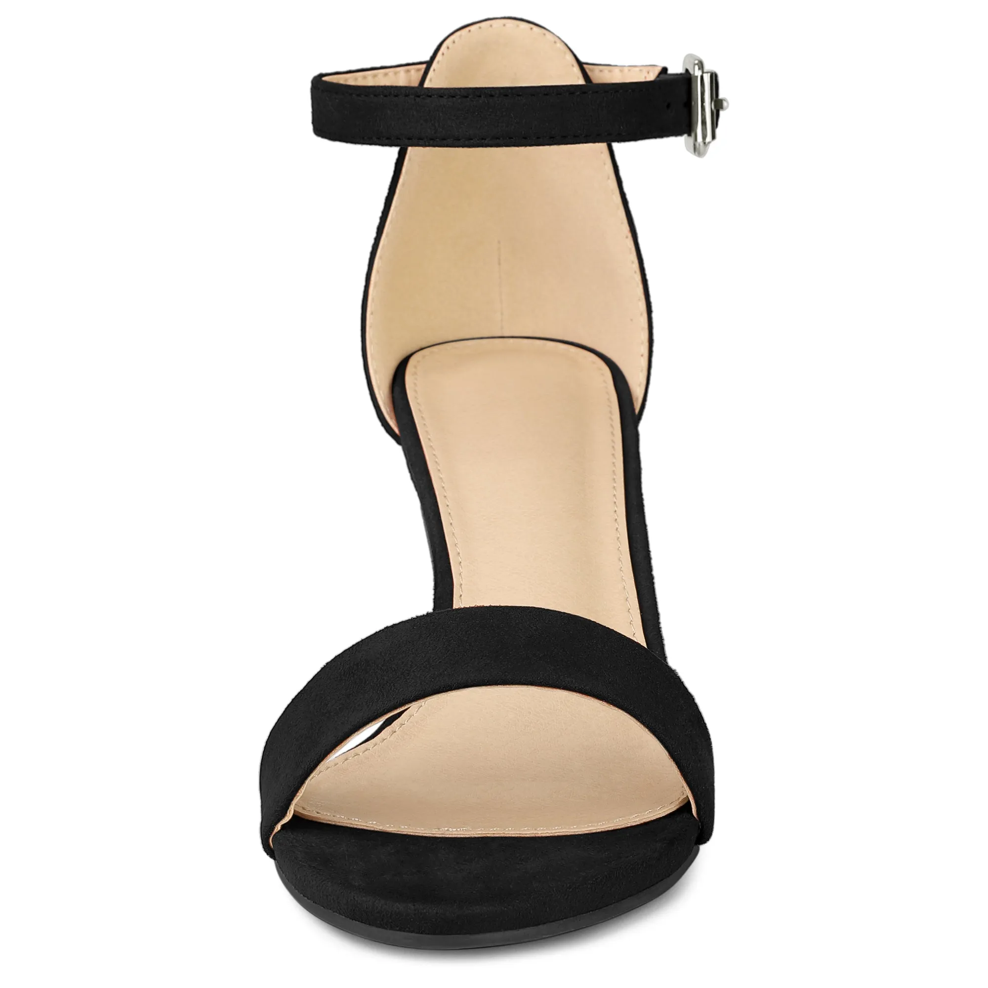 Perphy Open Toe Ankle Strap Kitten Heels Sandals