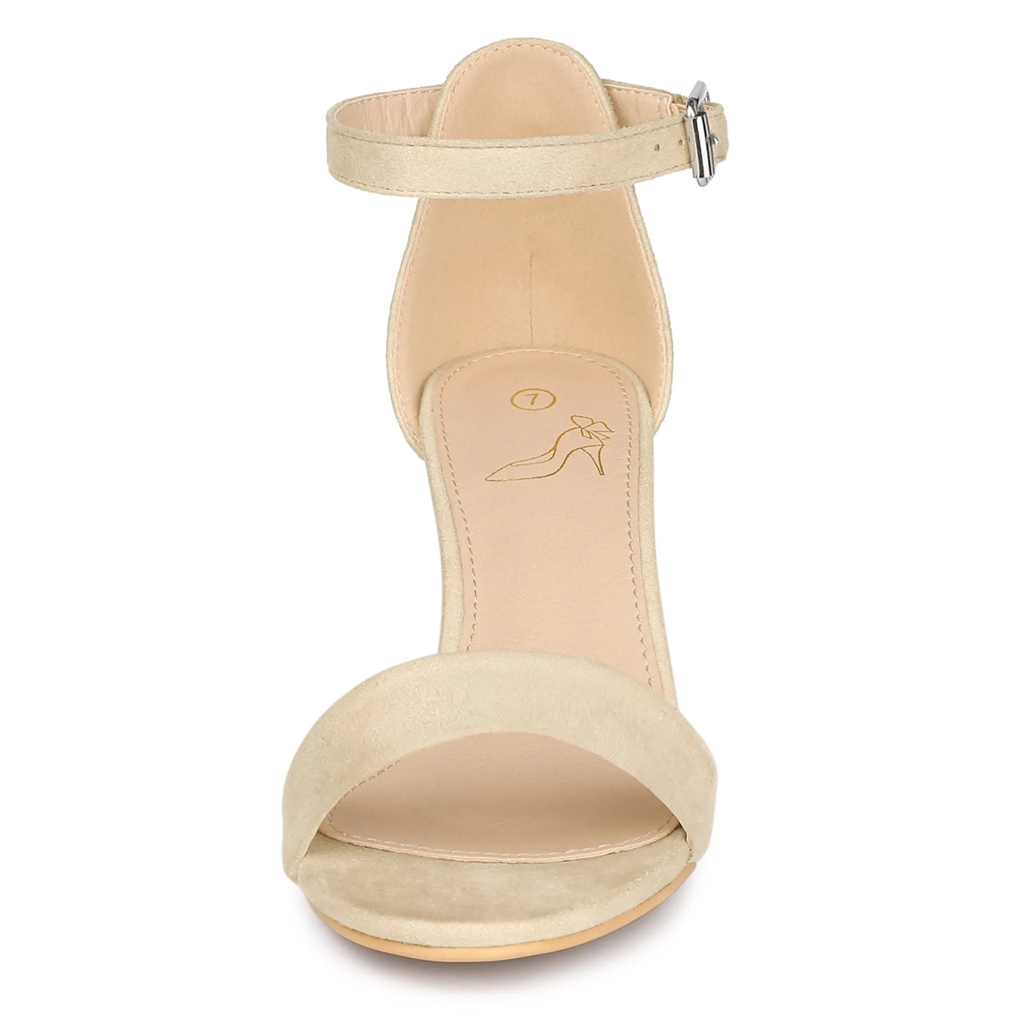 Perphy Open Toe Ankle Strap Kitten Heels Sandals