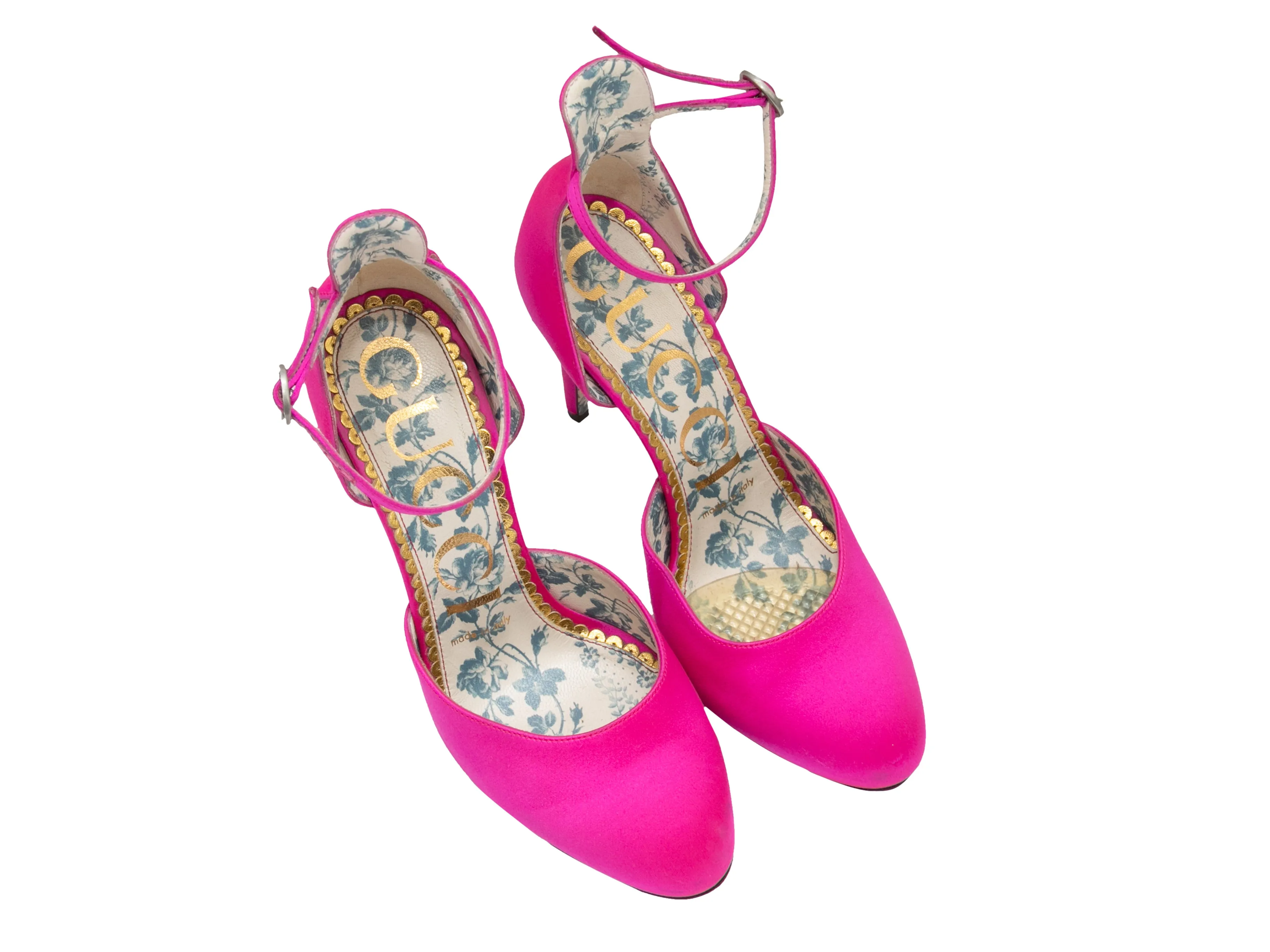 Pink Gucci Satin Pumps Size 36.5