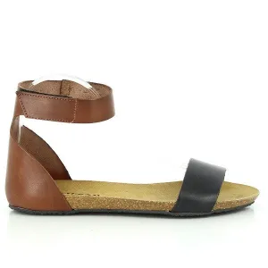 Plakton 575130 Black & Tan Slingback Sandals
