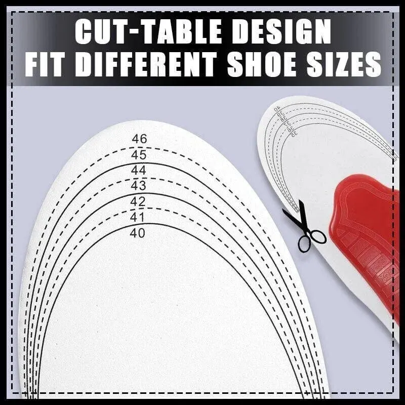 Plantar Fasciitis Medium Arch Support Orthopedic Insoles Flat Heel Pain Shock Absorption Comfortable Insoles