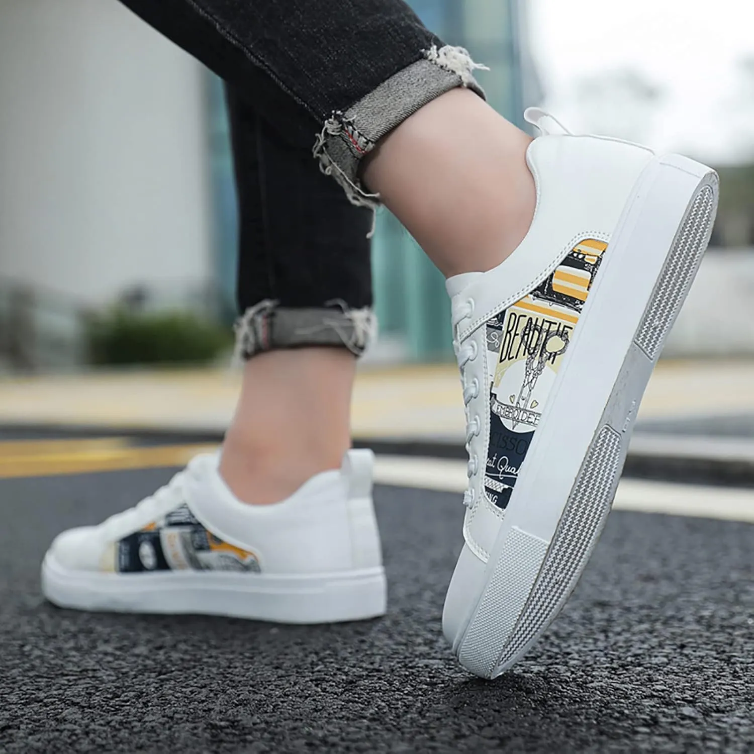 Plantar Fasciitis Shoes Women Slip Ons Slip On Walking Shoes for Women Wide Gym Shoes Women Weightlifting and Running Womens Running Shoes Women's Slip Resistant Work Shoes in Black