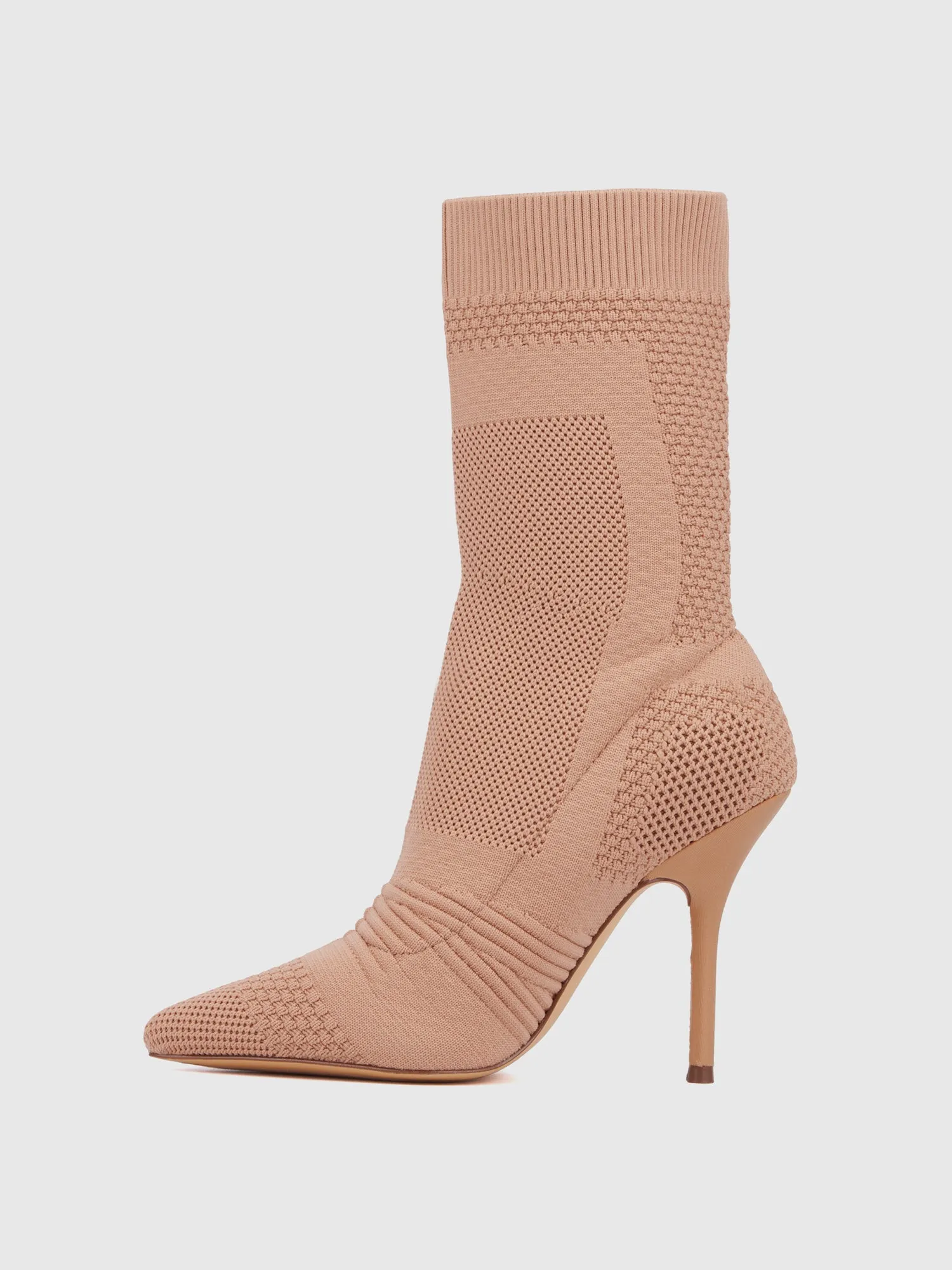 Pointed Toe Knit Bootie
