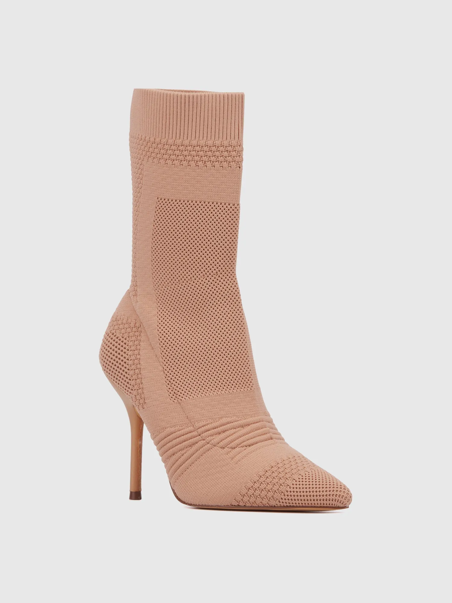 Pointed Toe Knit Bootie