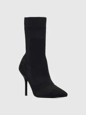 Pointed Toe Knit Bootie