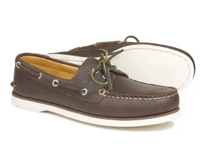 PORTLAND Mens Dark Brown Nubuck Deck Shoes by  Orca Bay