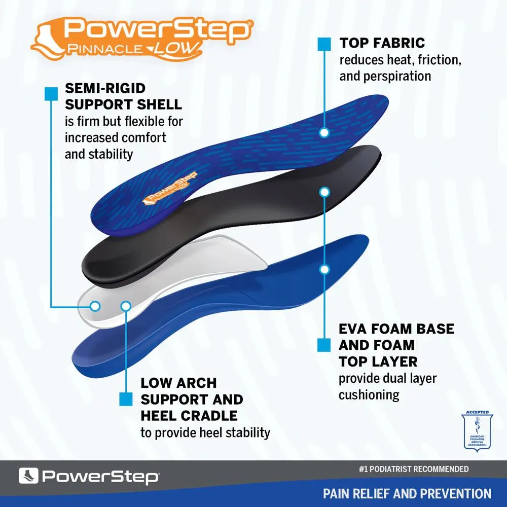 PowerStep Pinnacle Low Insoles