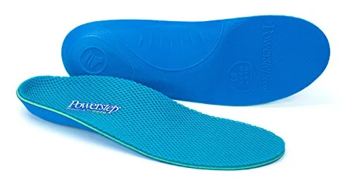 Powerstep Women's Pinnacle Breeze Insole, Blue, Men's 3-3.5 5-5.5