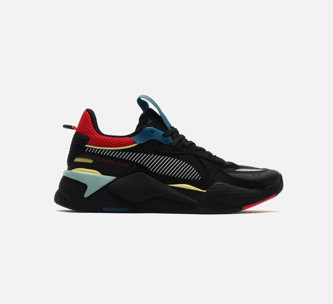 Men Mode Warm Feet Puma Boys RS,X HD2, Black and Ribbon Red