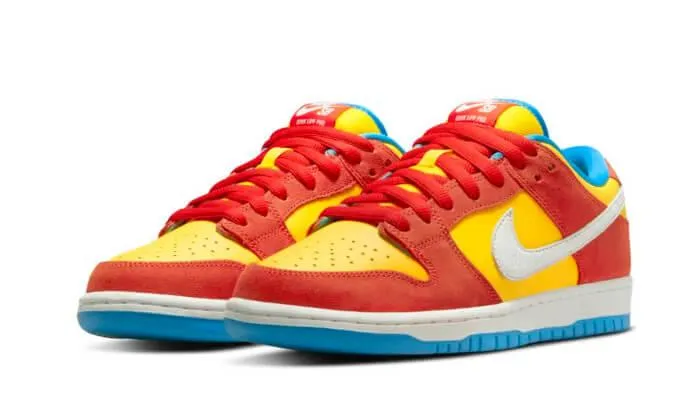 SB Dunk Low Pro Habanero Red (Bart Simpson) non - slip shoes downhill running shoes