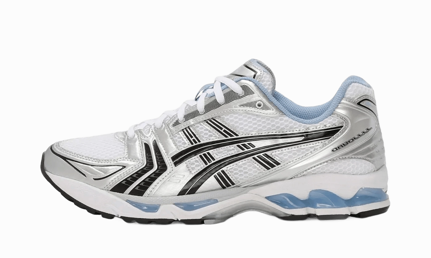 Gel-Kayano 14 JJJJound White Navy responsive running shoes