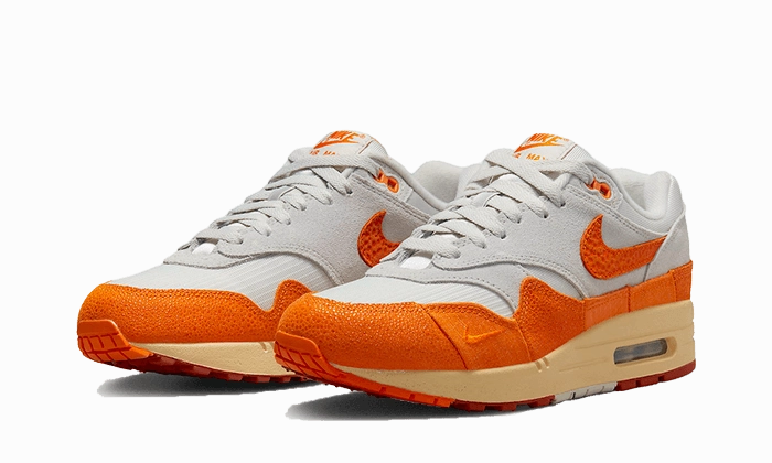 Nike Air Max 1 Magma Orange Abrasion Resistant Reinforcement