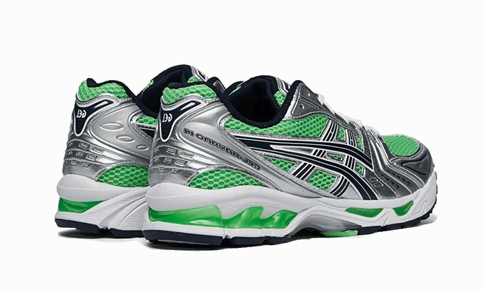 Gel-Kayano 14 Bright Lime Midnight business - travel running shoes Park Run