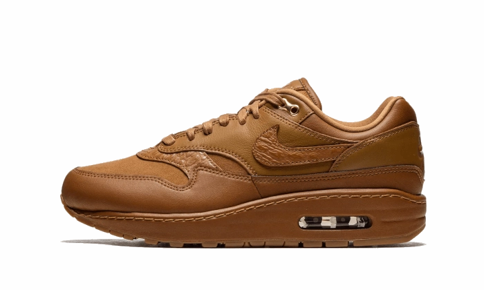 Nike Air Max 1 '87 Luxe Ale Brown Heat Sealed Overlays Dynamic Flex Neck