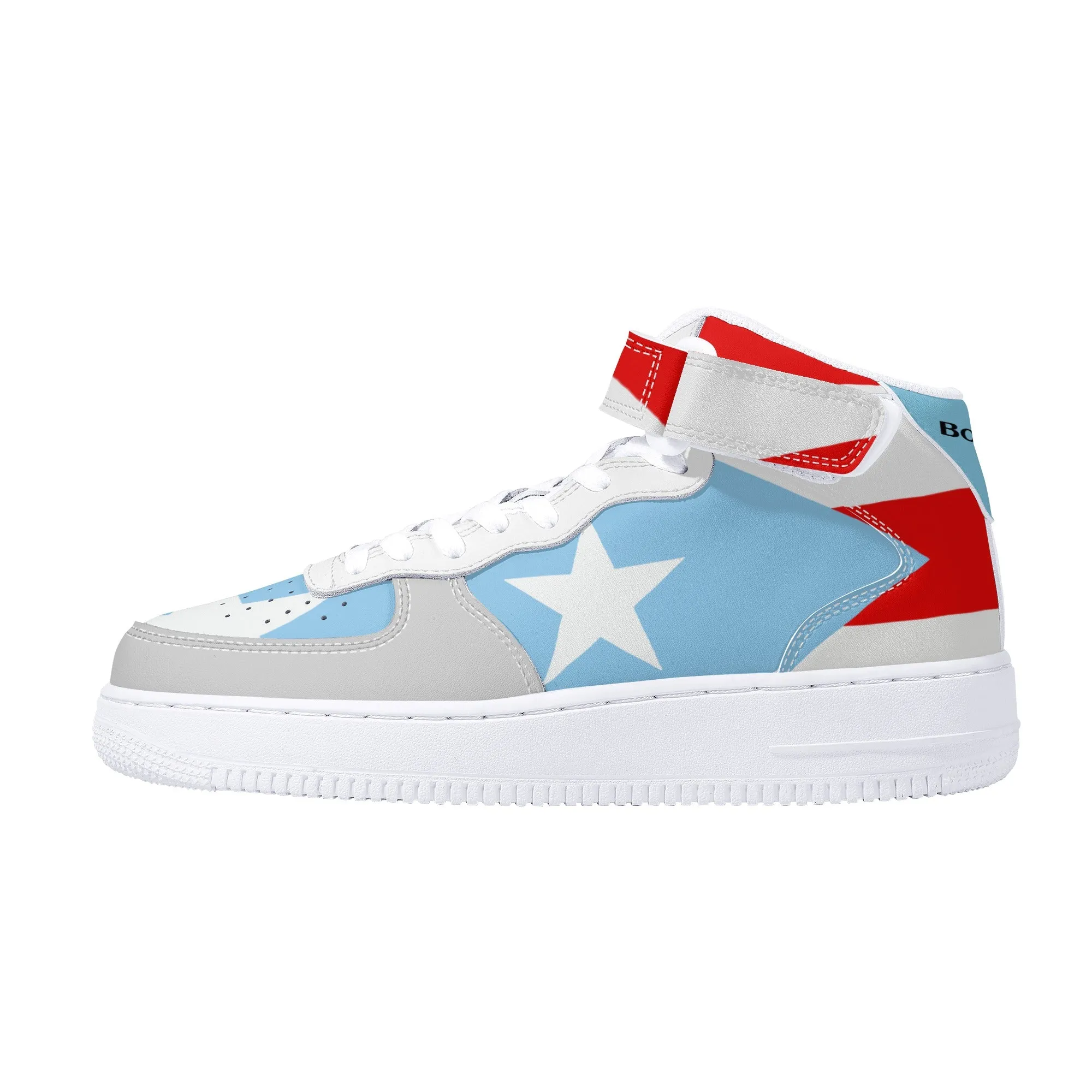 "Air Borikén" Womens High Top Leather Sneakers