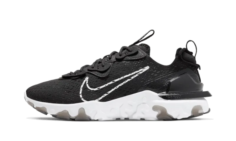 Dynamic Style Ventilated Tongue Design Nike React Vision Black