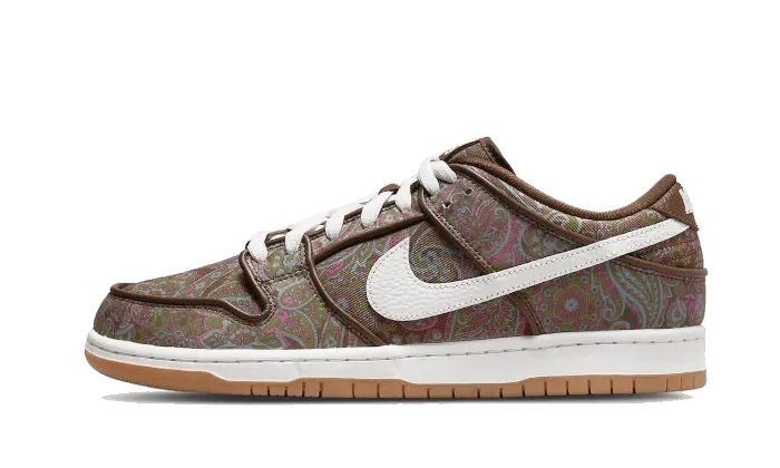 SB Dunk Low Paisley Brown Trail - Worthy Flexibility Training