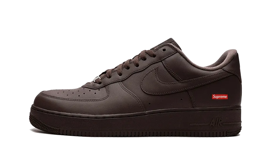 Sneaker Upgrade Nike Air Force 1 Low Supreme Baroque Brown