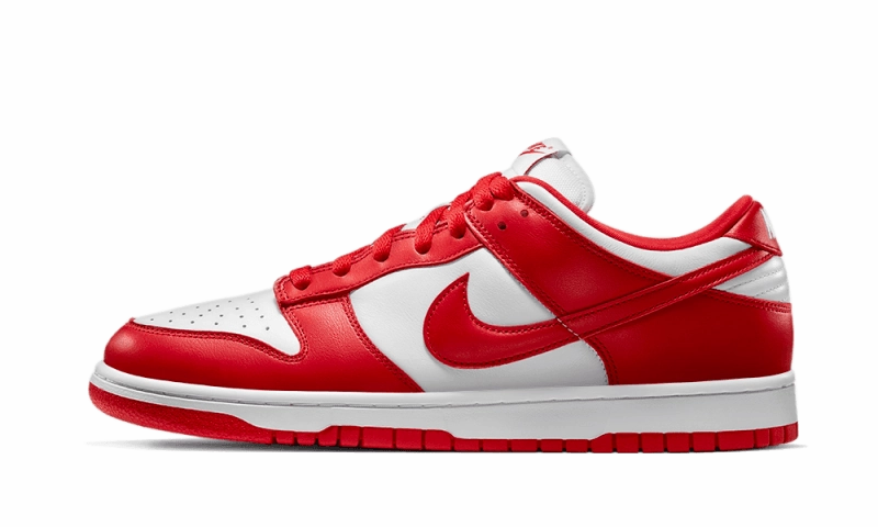 Nike Dunk Low University Red Mesh Cushioned Ankle Support