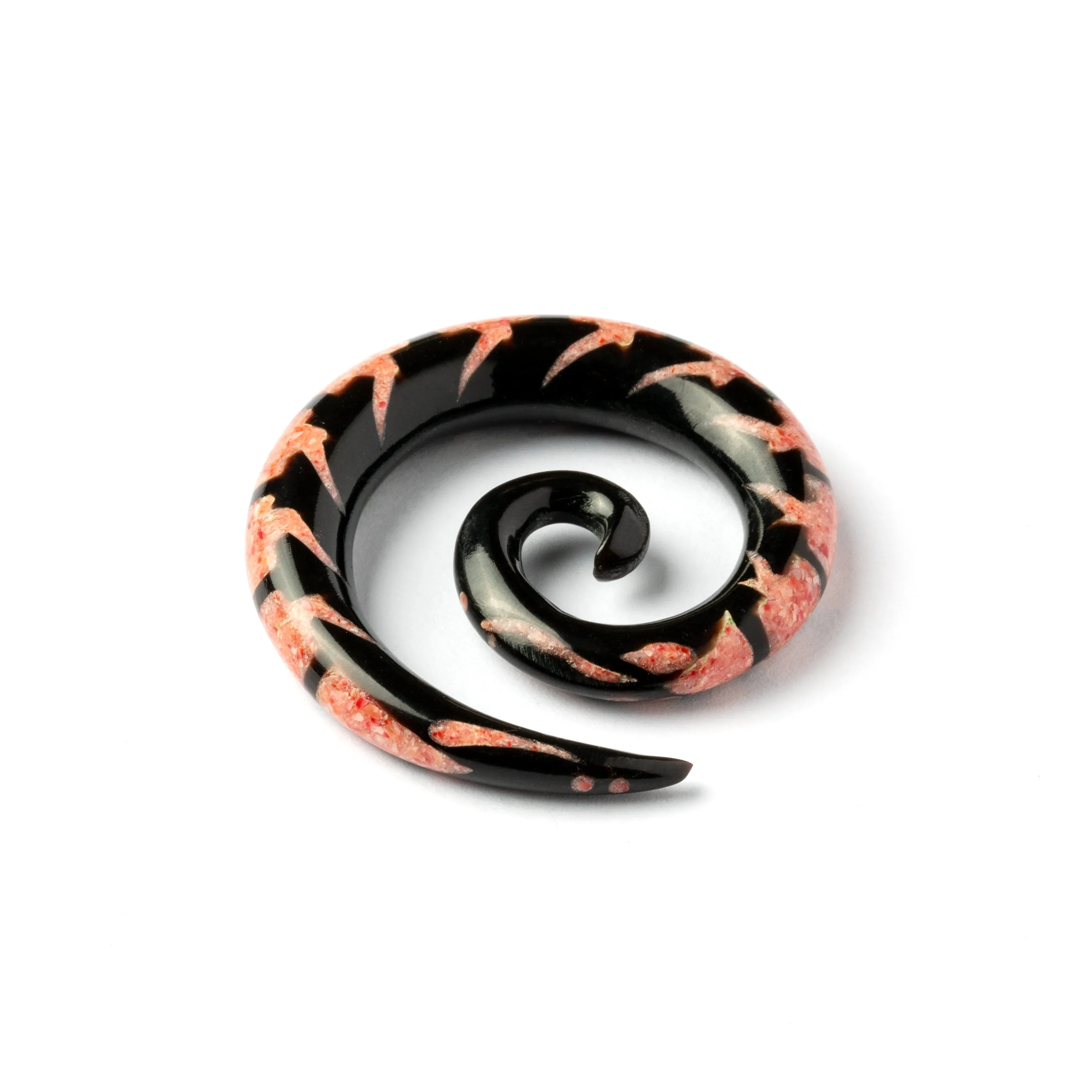 Red Coral Centipede Spiral Gauges