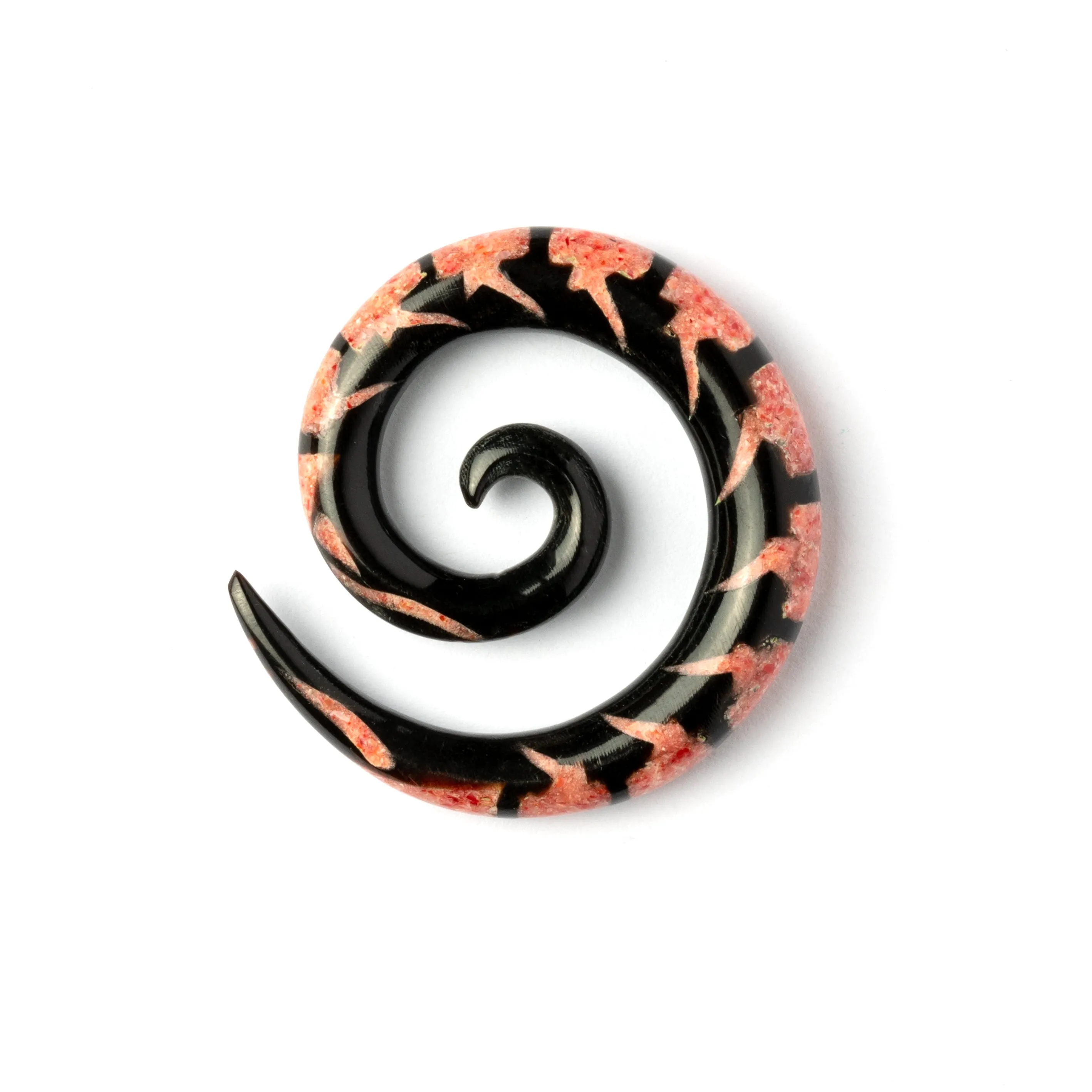 Red Coral Centipede Spiral Gauges