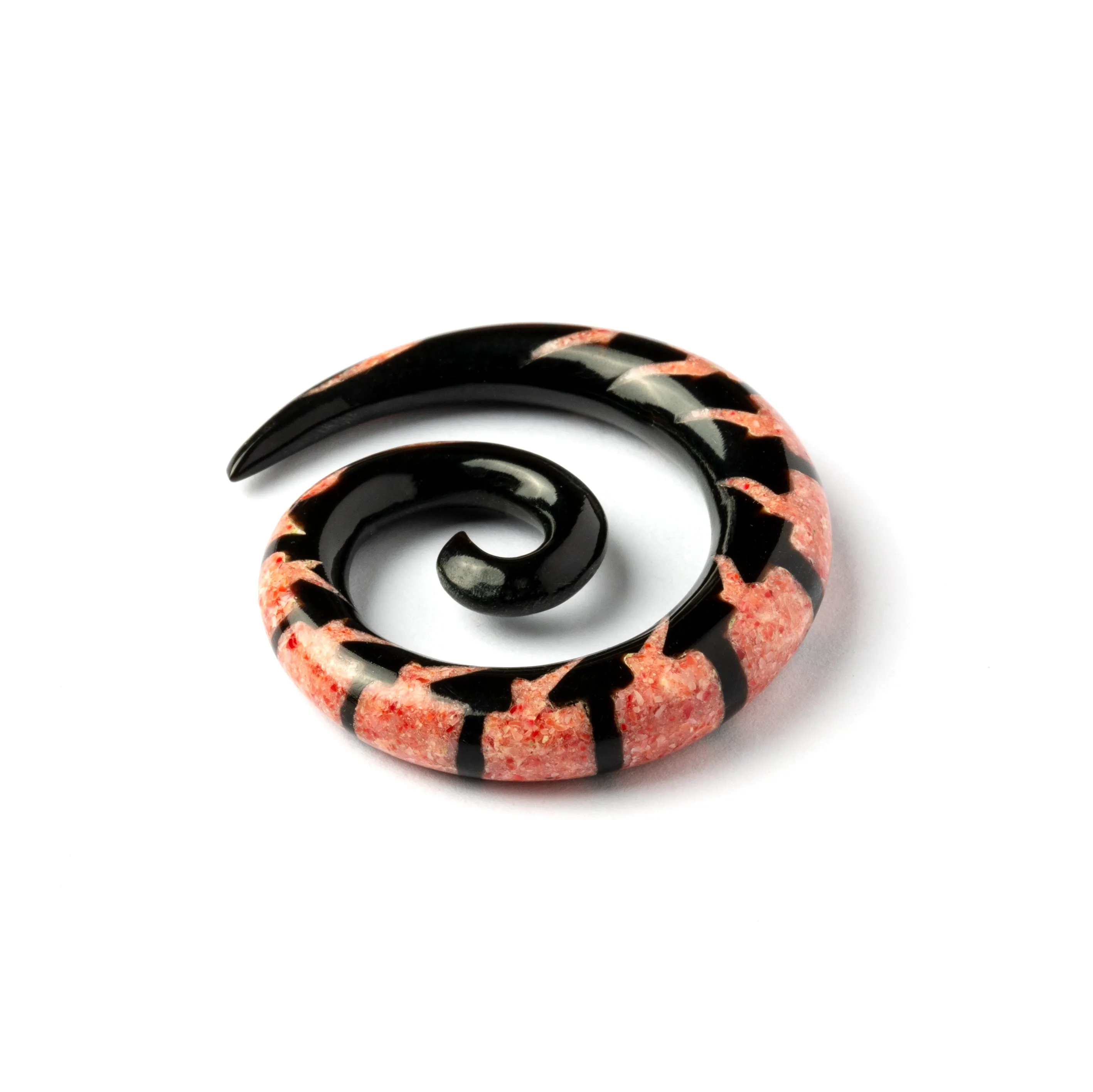 Red Coral Centipede Spiral Gauges