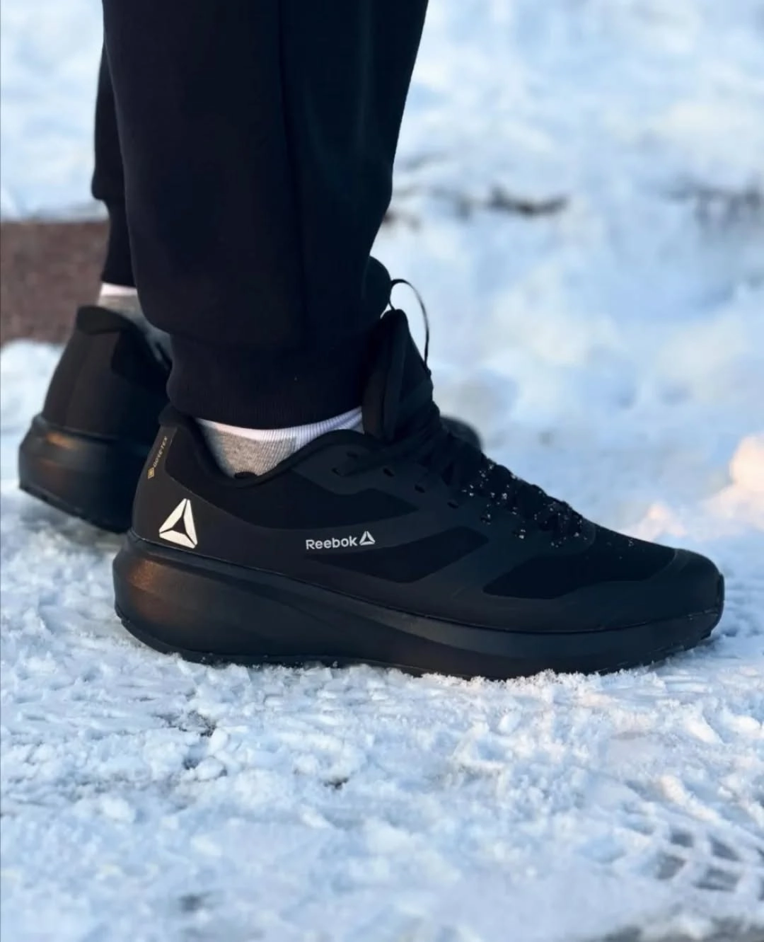 Reebok Core Tex Running Black Step Lightly Cruise Walk