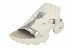 Motion Zone running on a gravel road Reebok Instapump Fury Sandal Mag Womens