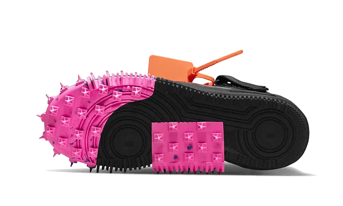 Air Force 1 Mid Off-White Clear Black running for weight loss