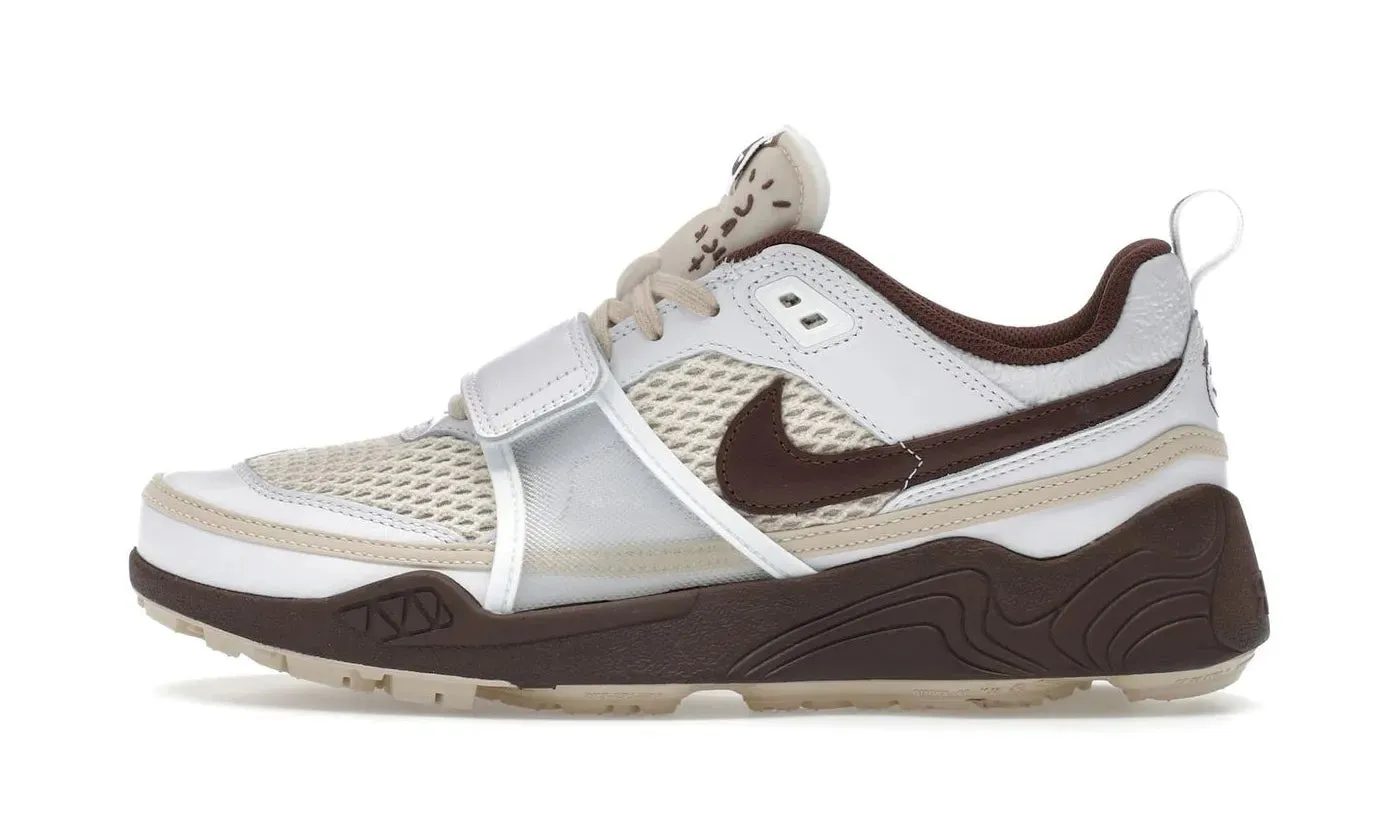 Nike Zoom Field Jaxx Travis Scott Light Chocolate Ventilated Sides Rubber Tread