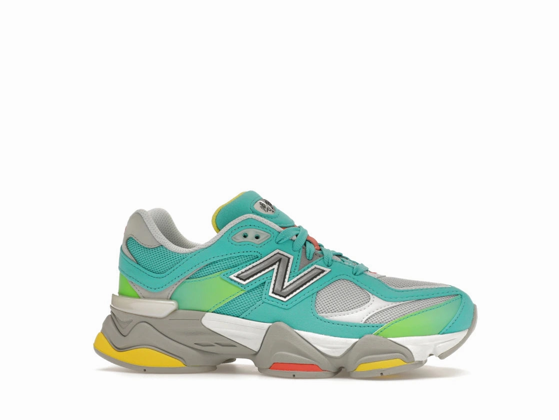 Perforated Vamp Gym Performance New Balance 9060 DTLR Cyan Burst
