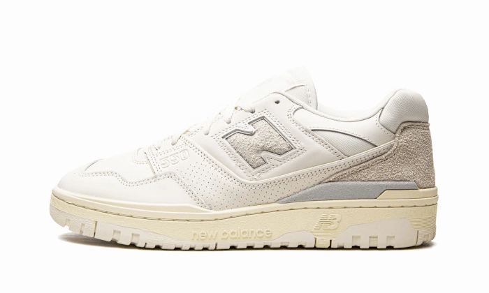 550 Aime Leon Dore White Leather Comfort Cushioning