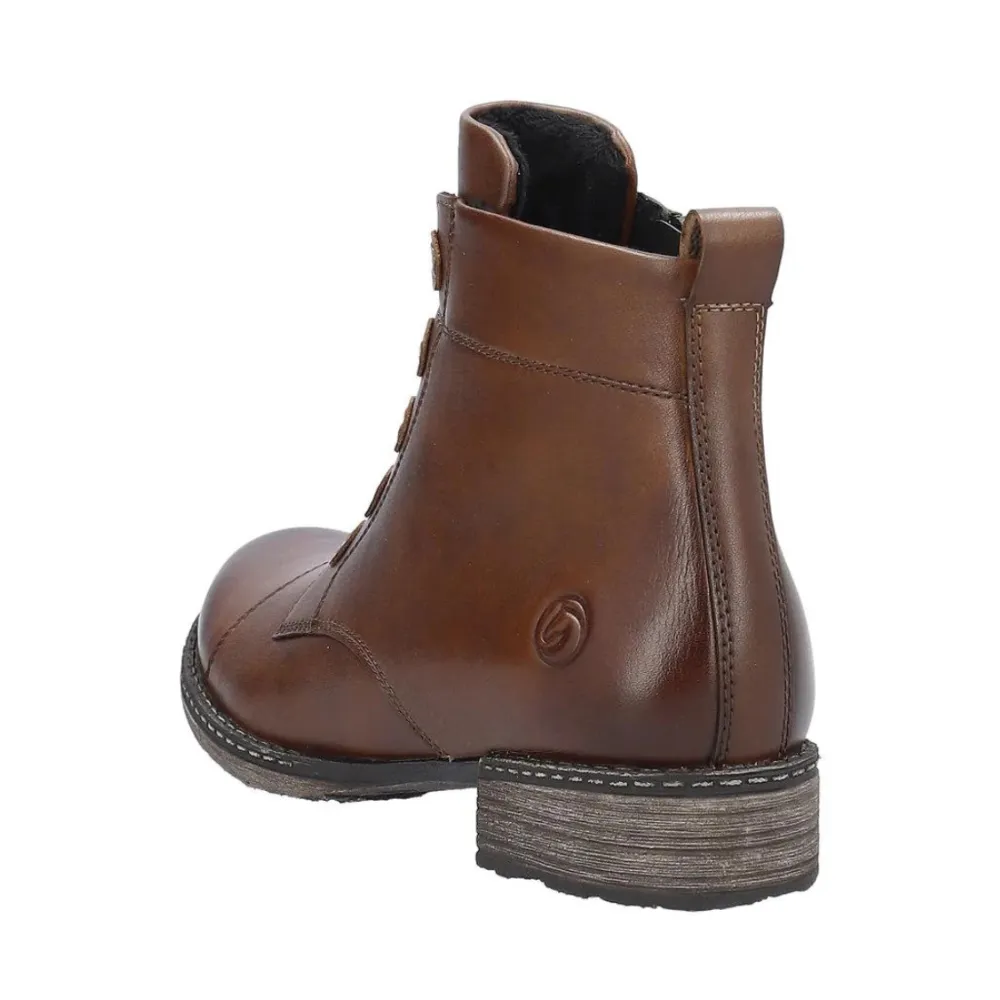 Remonte D4392 Chandra 92 Chestnut Leather Bootie (Women's)