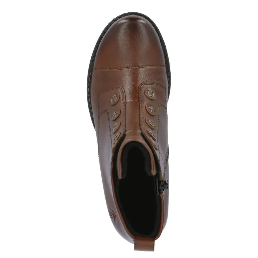 Remonte D4392 Chandra 92 Chestnut Leather Bootie (Women's)
